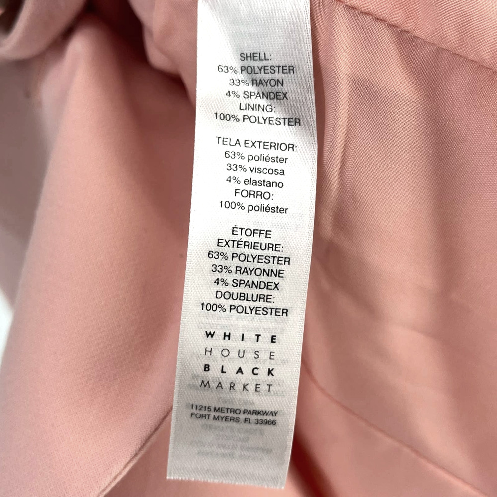 White House Black Market Double-Breasted Sleeveless Blazer in Dusty Rose - Picture 6 of 6